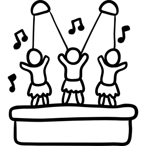 Icône piste de danse
